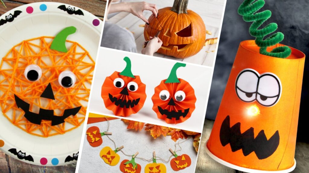 Ateliers de citrouilles et bricolages d'Halloween pour enfants